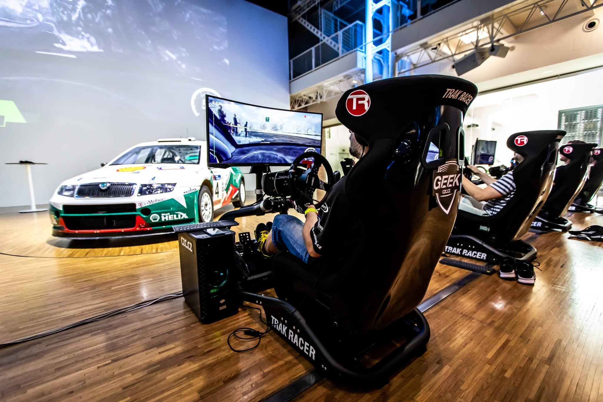 Digital Racing zone at a corporate event